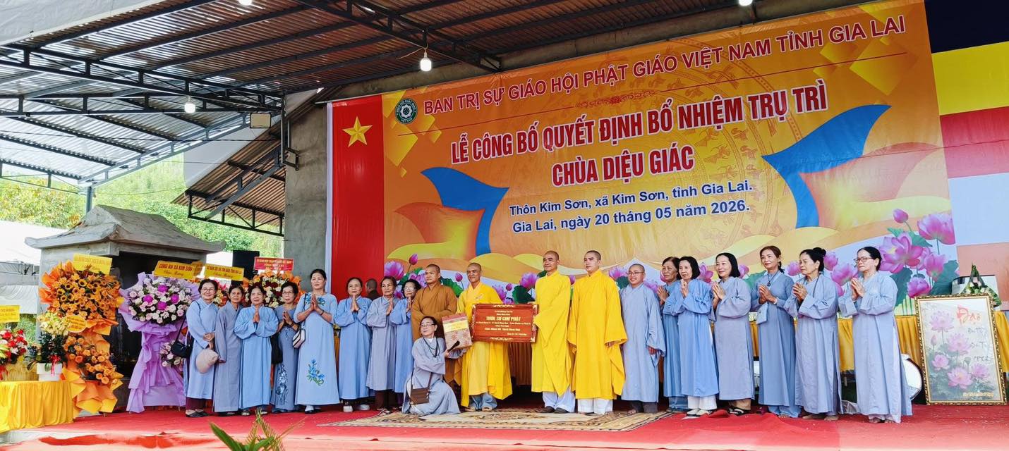 Lễ bổ nhiệm trụ trì chùa Diệu Giác cho Đại đức Thích Đồng Ngộ